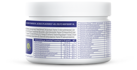 Vitakruid Multi Basis Vegan poeder met natuurlijke vormen 163.00 Gram