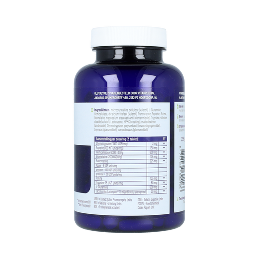 Vitakruid Glutazyme oa Spijsverteringsenzymen en L-Glutamine 180.00 Tabletten