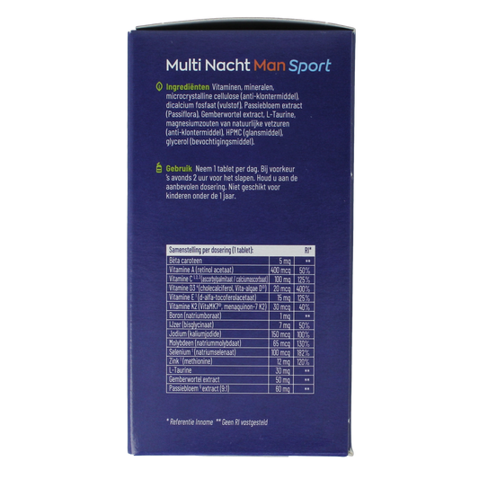 Vitakruid Multi Dag & Nacht Man Sport 100% Vegan 2 x 90 180.00 Tabletten
