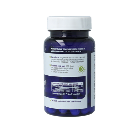 Vitakruid Magnesium Tauraat met vitamine B6 (P-5-P) 30.00 Vegetarische capsules
