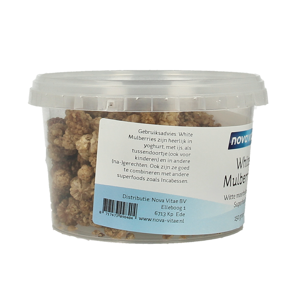 Nova Vitae Mulberry bessen (moerbeien) 150.00 Gram