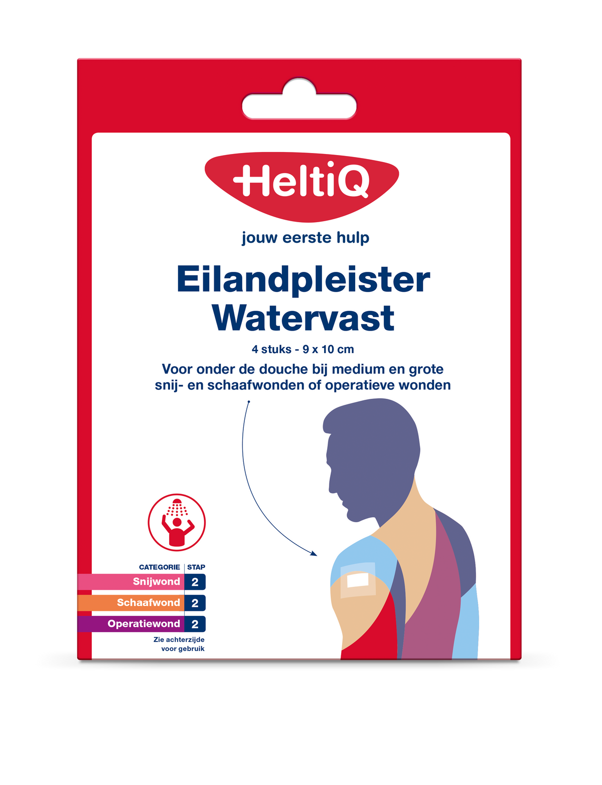 Heltiq Eilandpleister watervast 9 x 10cm 4.00 Stuks