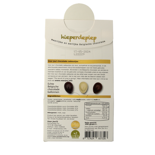 Voor Jou! Cadeau doos hieperdepiep 2 100.00 Gram
