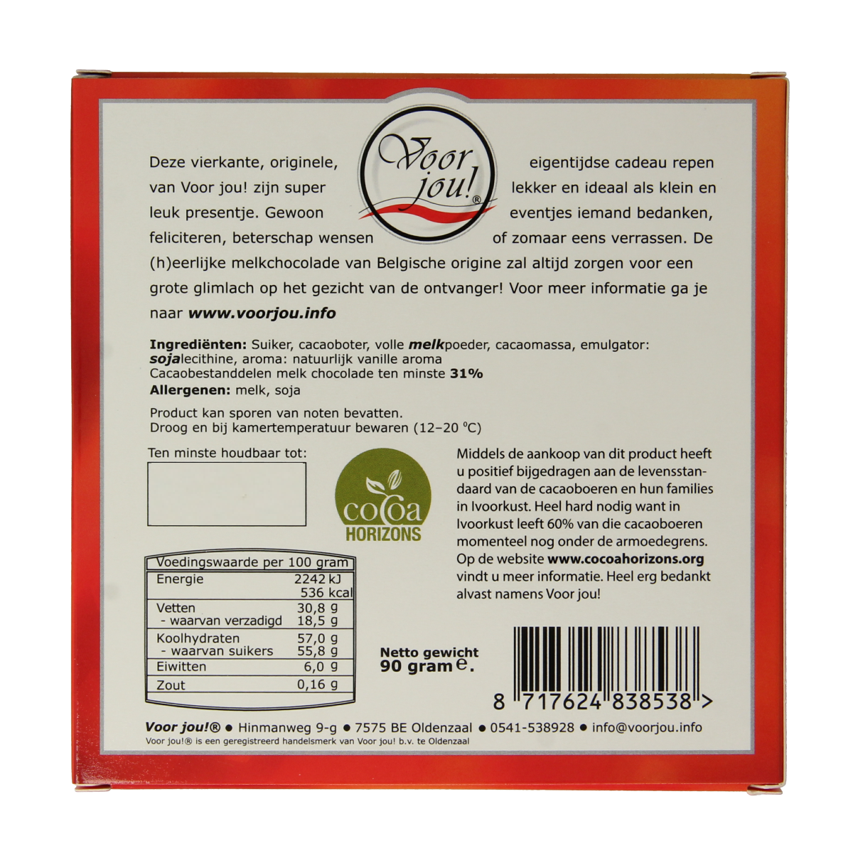 Voor Jou! Tablet topper 90.00 Gram