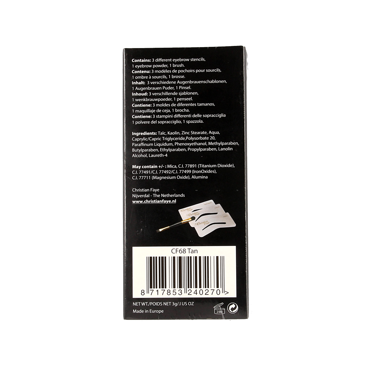 Christian Faye Eyebrow tan 3.00 Gram