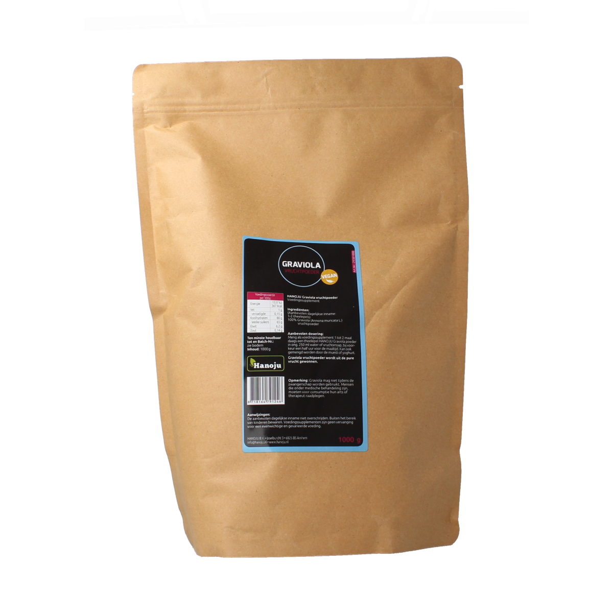 Hanoju Graviola fruit powder 1.00 Kilogram