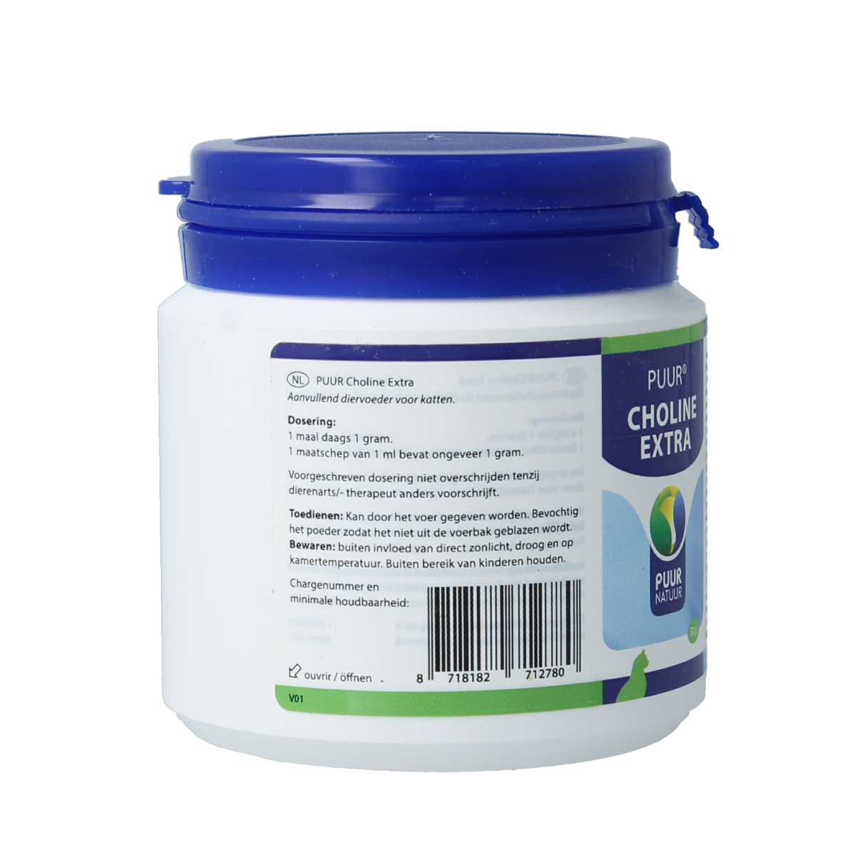 Puur Choline extra kat 50.00 Gram