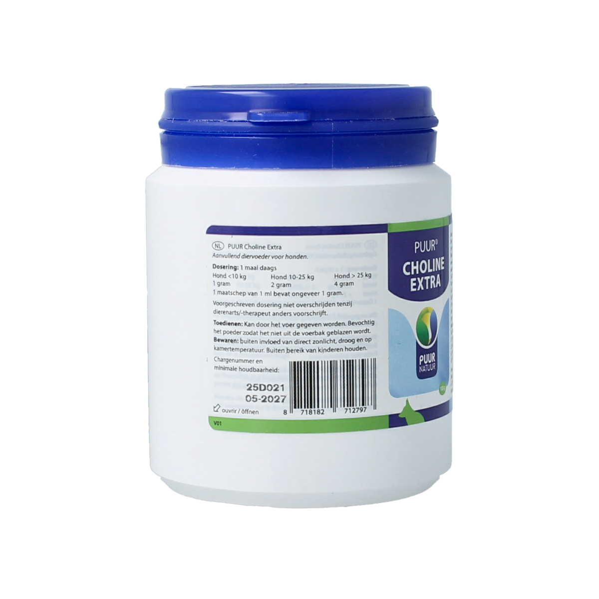 Puur Choline extra hond 100.00 Gram