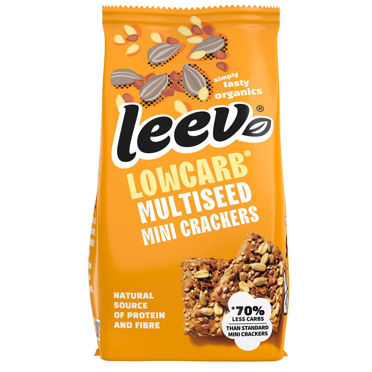 Leev Lowcarb mini crackers multiseeds bio 85.00 Gram