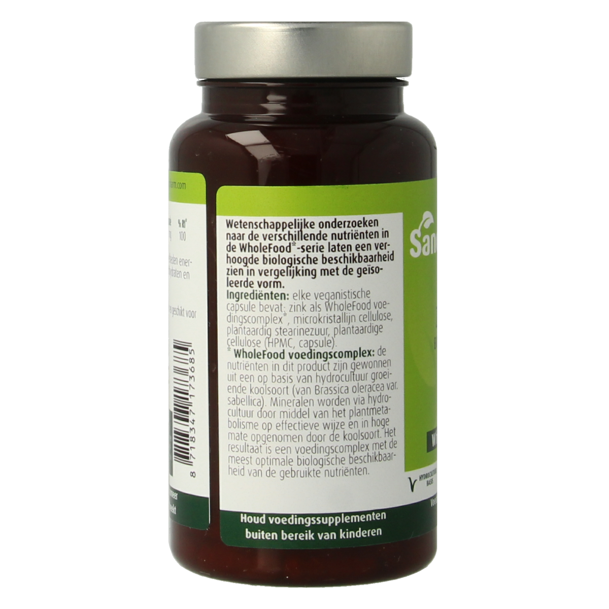 SanoPharm Zink wholefood 30.00 Capsules