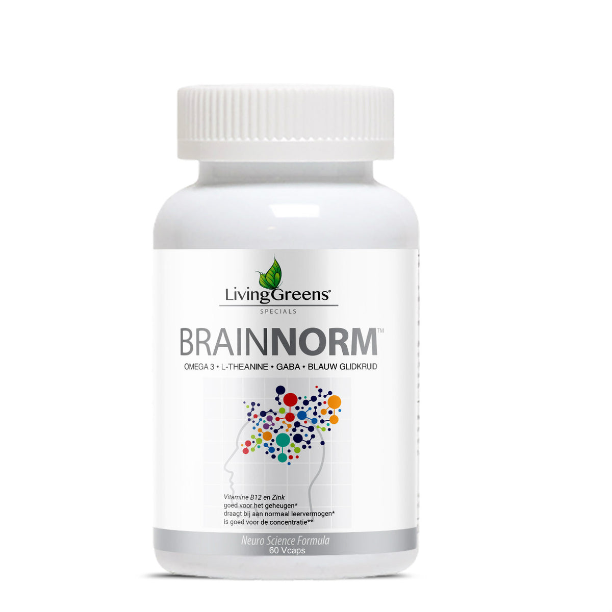 Livinggreens Brainnorm 60.00 Vegetarische capsules
