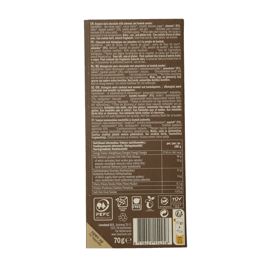 Lovechock Almond baobab bio 70.00 Gram