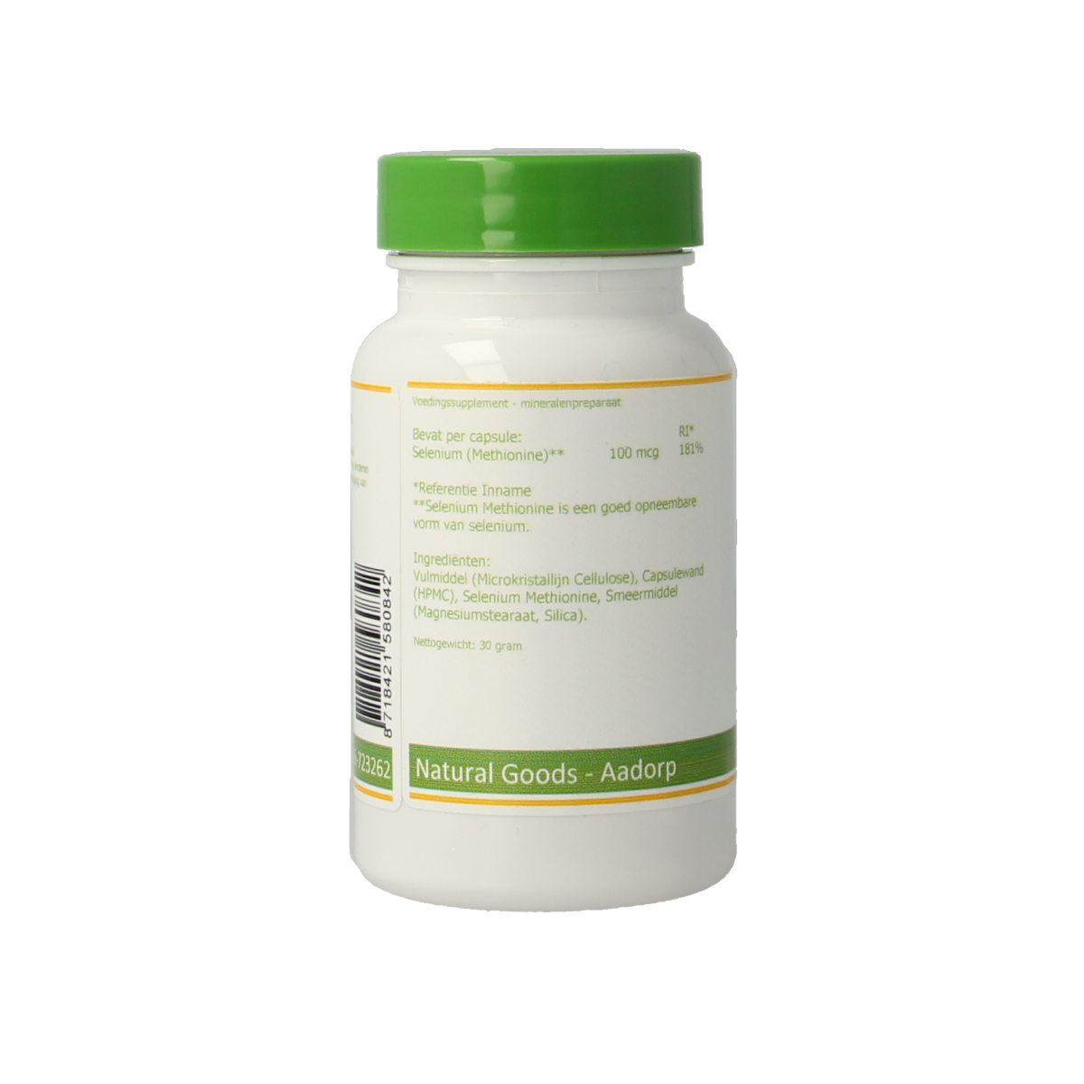 Elvitum Selenium methionine 100mcg 90.00 Vegetarische capsules