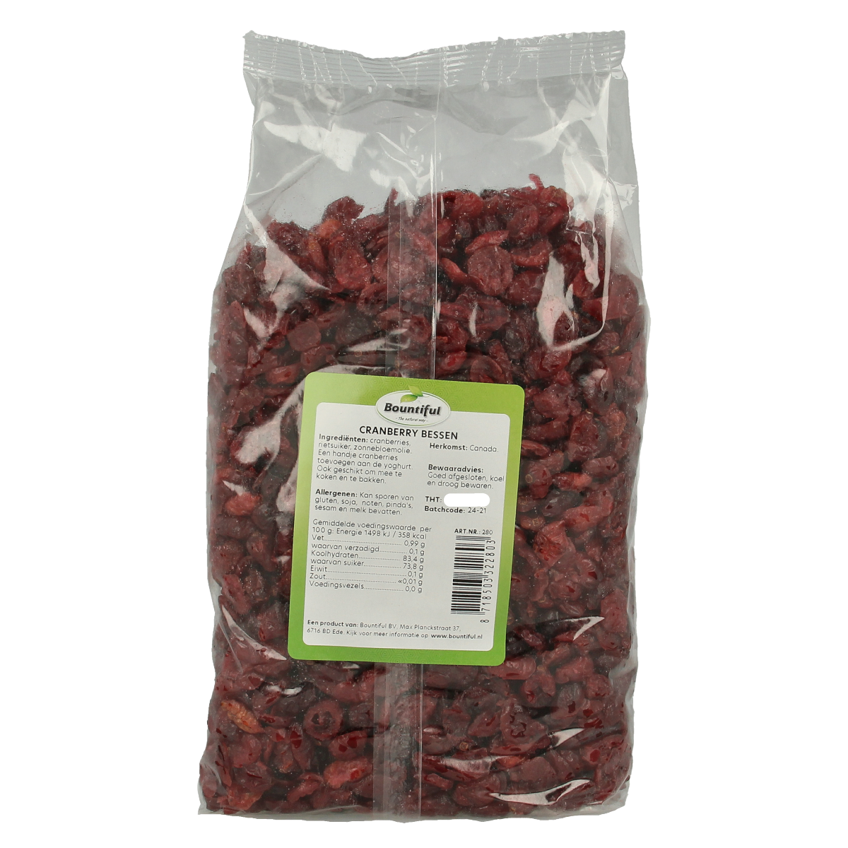 Bountiful Cranberry bessen 1.00 Kilogram