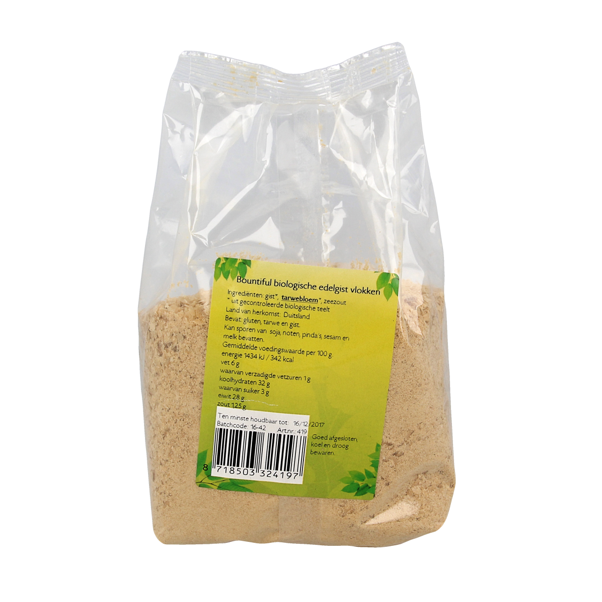 Bountiful Edelgistvlokken bio 200.00 Gram