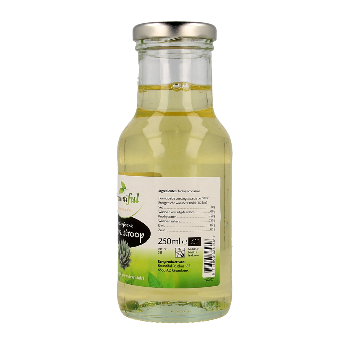 Bountiful Agavesiroop bio 250.00 Milliliter