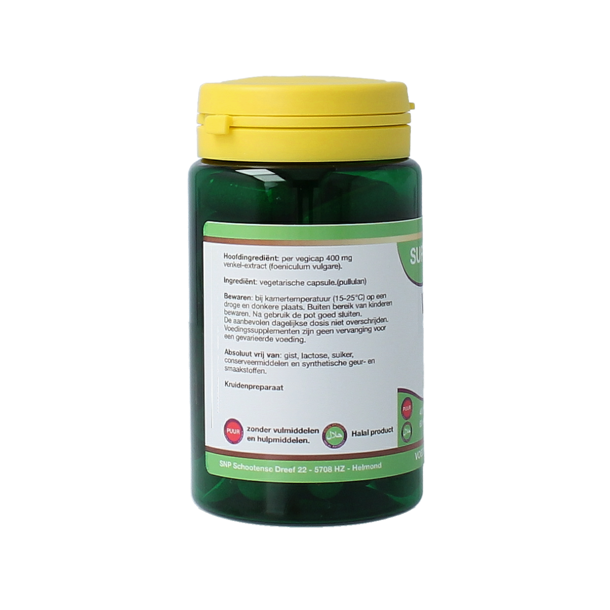 SNP Venkel 400 mg puur 60.00 Vegetarische capsules