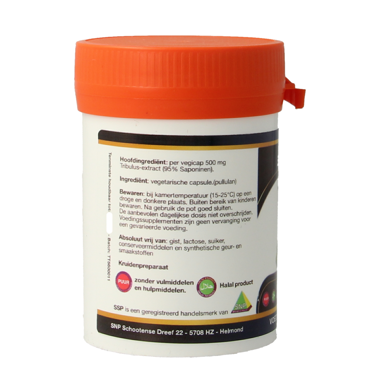 SNP Tribulus terrestris 500mg 60.00 Vegetarische capsules