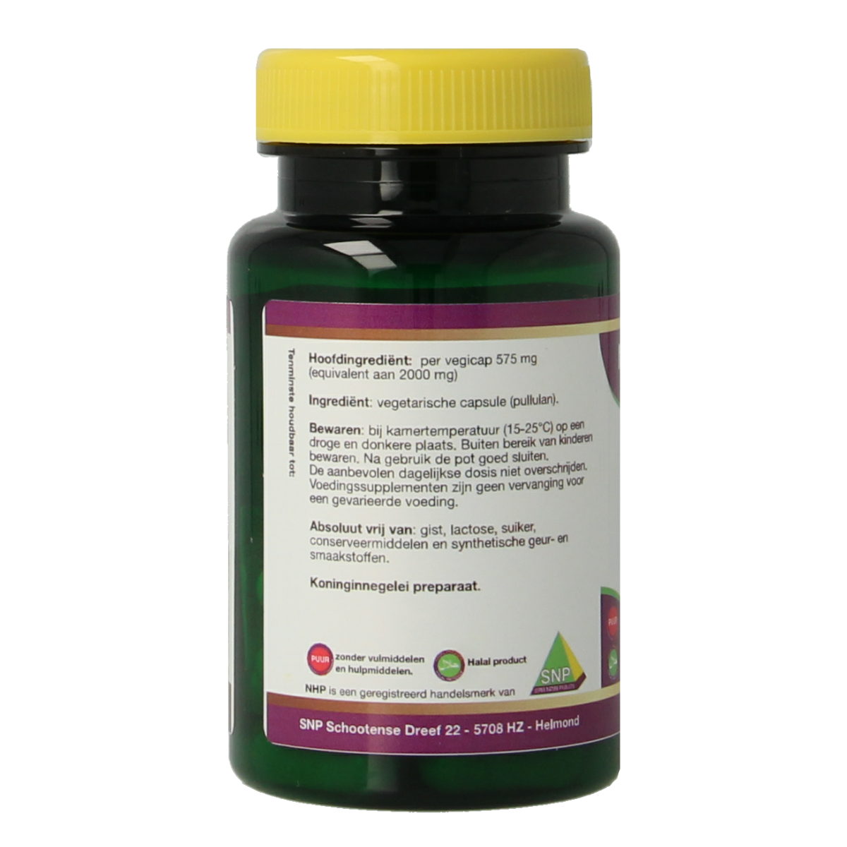 NHP Royal jelly 2000mg puur 30.00 Vegetarische capsules
