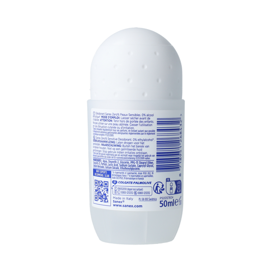 Sanex Deodorant roll-on zero% sensitive 50.00 Milliliter
