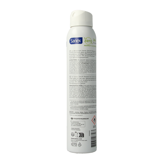 Sanex Deodorant spray zero% respect & control 200.00 Milliliter