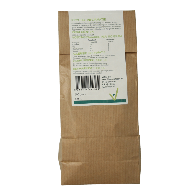 Vitiv Boekweitvlokken bio 500 Gram