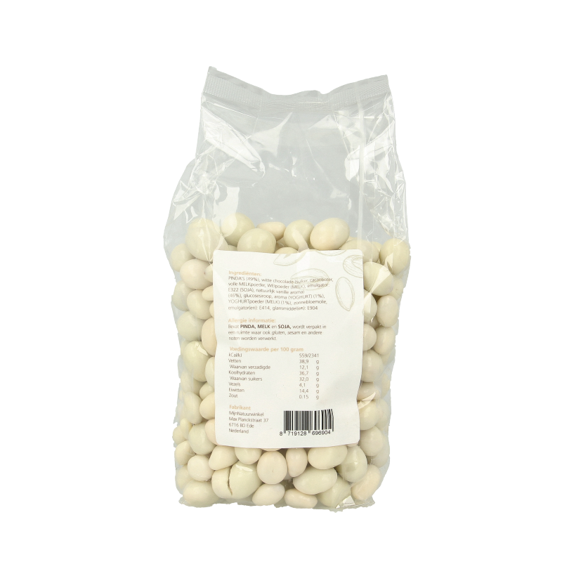 MijnNatuurwinkel Chocolade pinda wit 400 Gram
