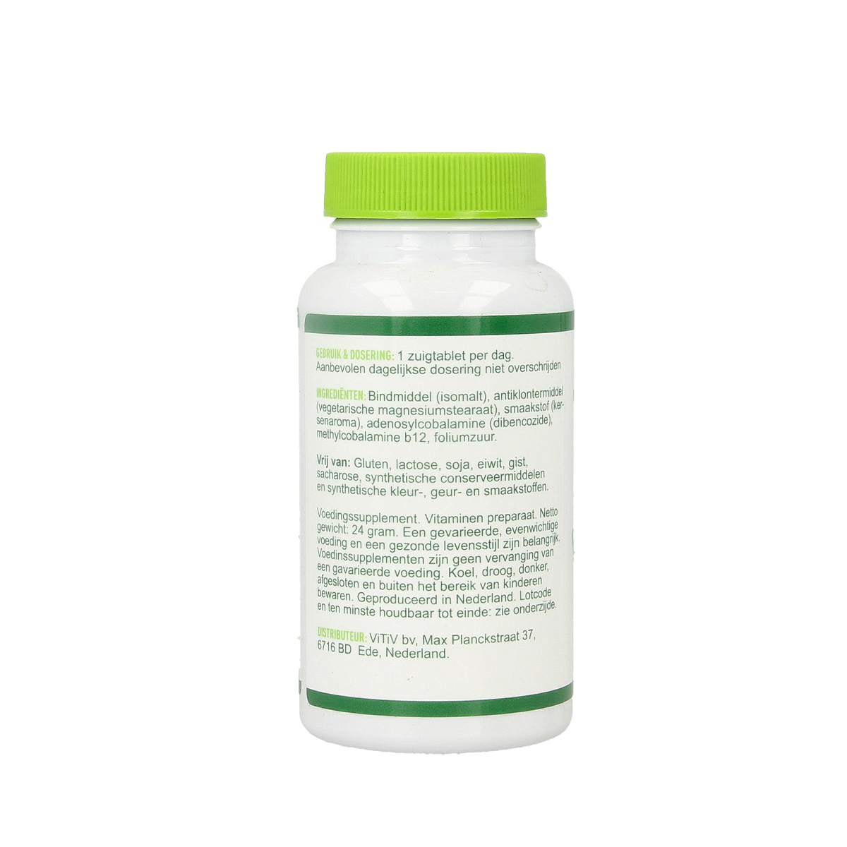 Vitiv Vitamine B12 actief 100.00 Zuigtabletten