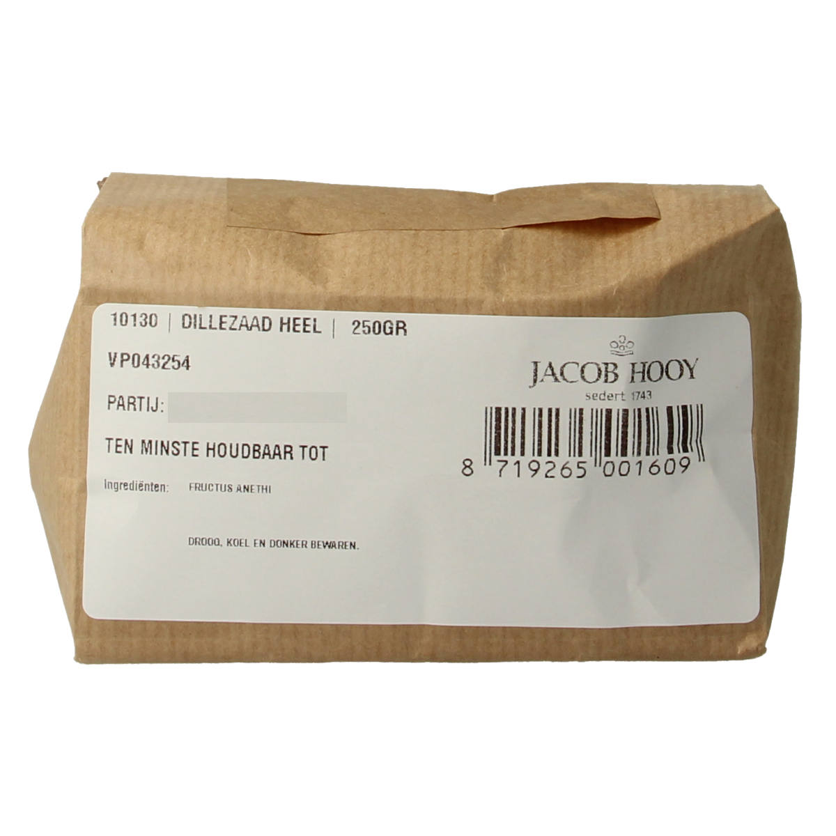 Jacob Hooy Dillezaad 250.00 Gram
