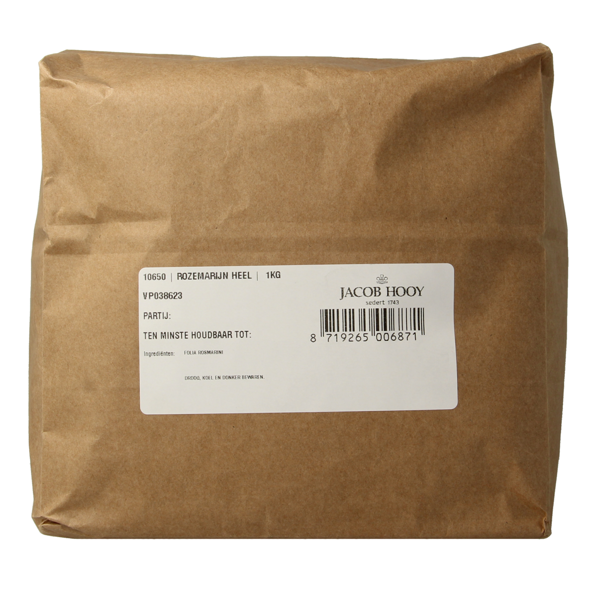 Jacob Hooy Rozemarijn heel 1.00 Kilogram