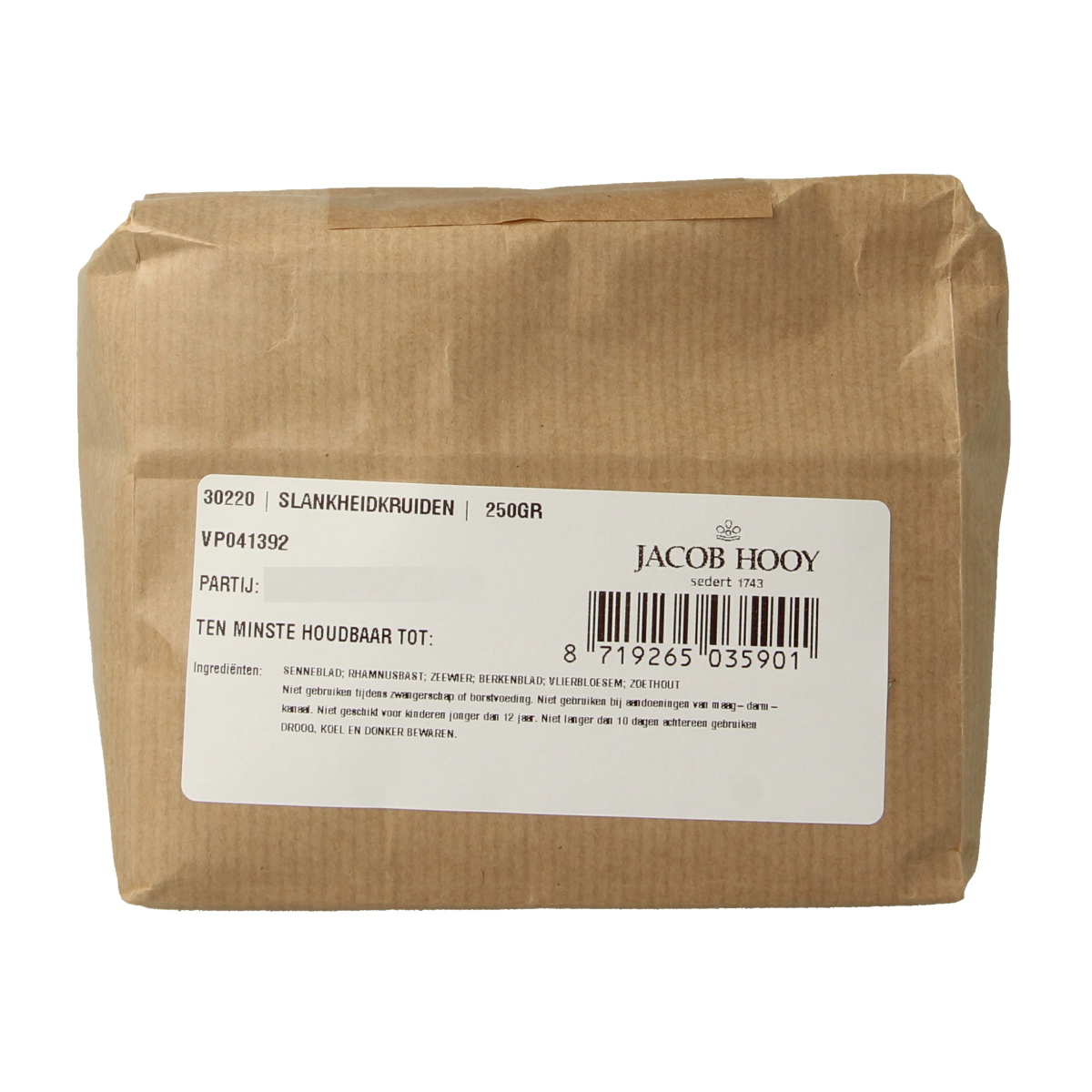 Jacob Hooy Slankheidkruiden 250.00 Gram
