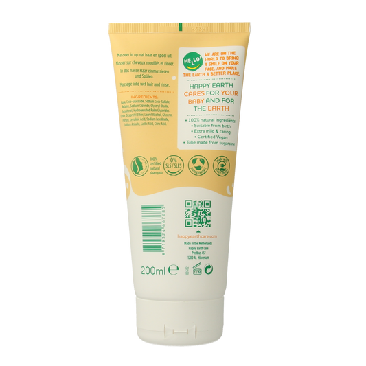 Happy Earth Shampoo voor baby & kids 200.00 Milliliter