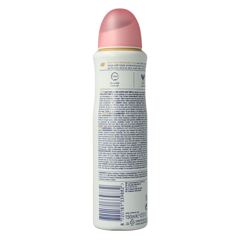 Dove Deodorant spray invisible care 150 Milliliter