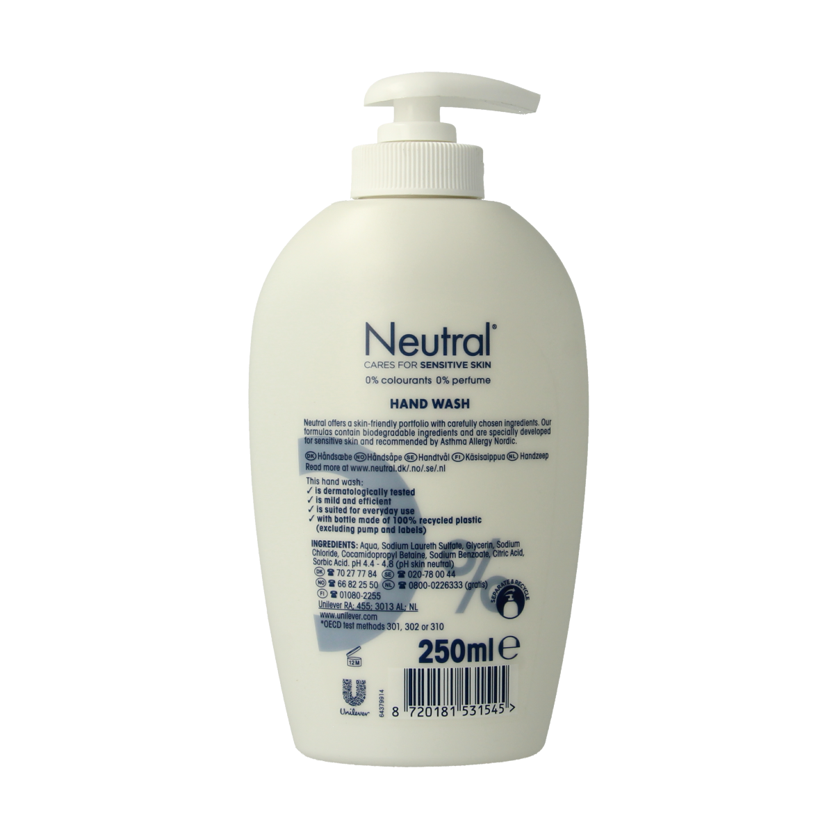Neutral Handsoap liquid 250.00 Milliliter