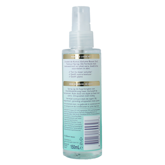 Andrelon Volumespray verzorgend kokos 150.00 Milliliter