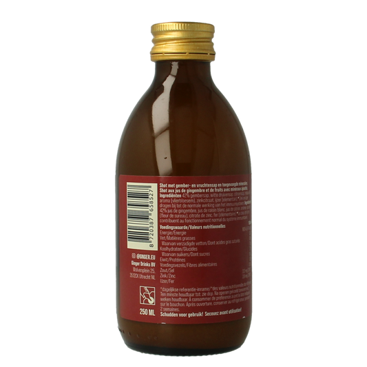 G'nger Shot gember vruchtensap immunity 250.00 Milliliter