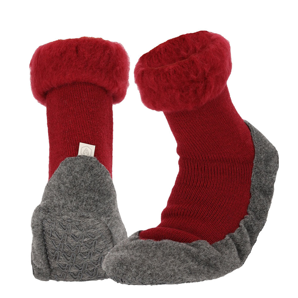 Apollo Huisslof wol anti-slip rood 39/40 1.00 Paar