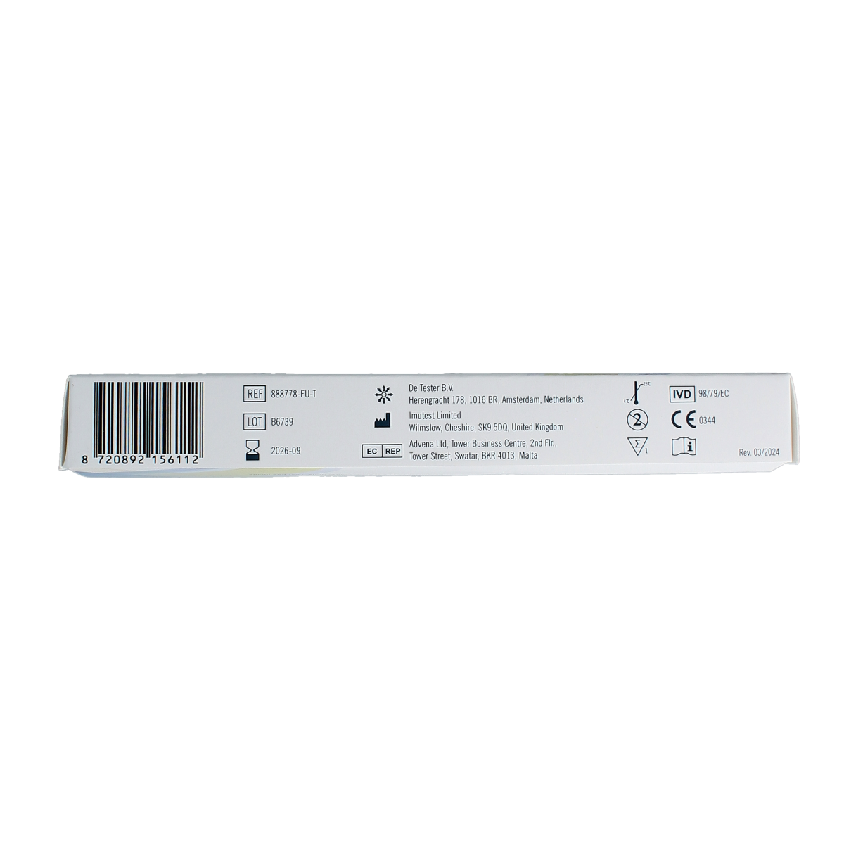 The Tester Ei allergie test 1.00 Stuks