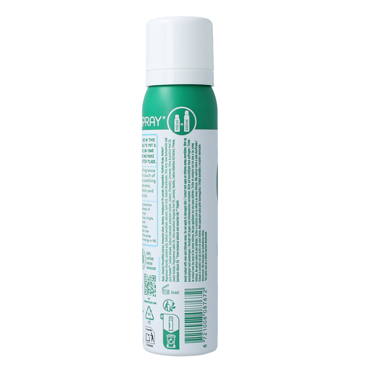 Happy Earth Deodorant bodyspray cedar lime 100.00 Milliliter