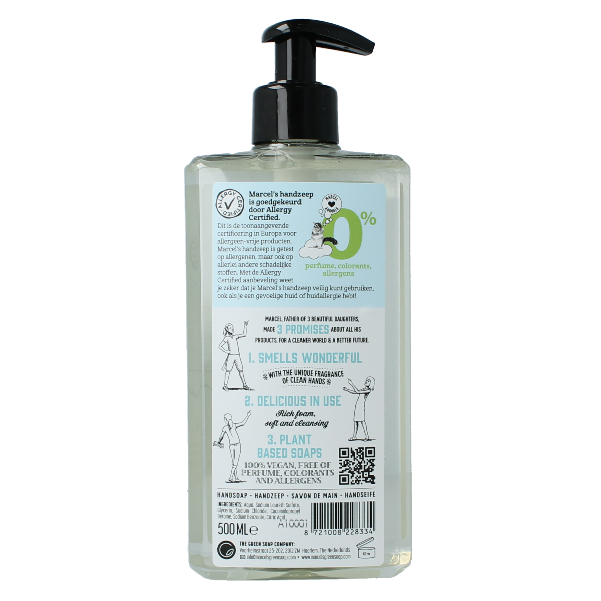 Marcel's Green Soap Handzeep 0% 500.00 Milliliter