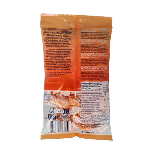 Anta Citrusmix menthol suikervrij 120.00 Gram