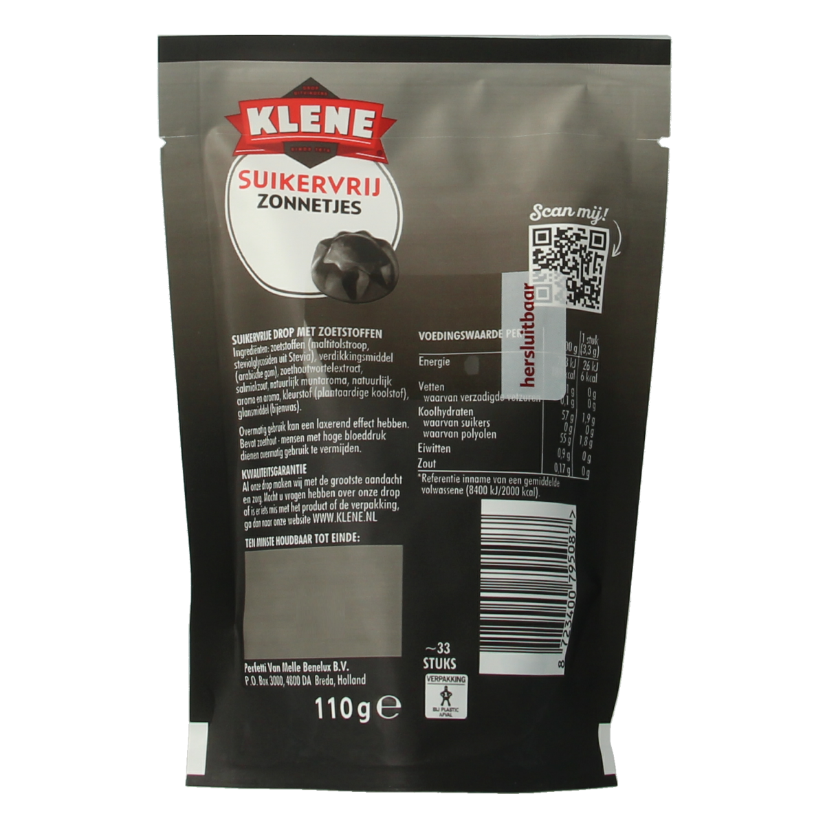 Klene Zoete zonnetjes suikervrij 110.00 Gram
