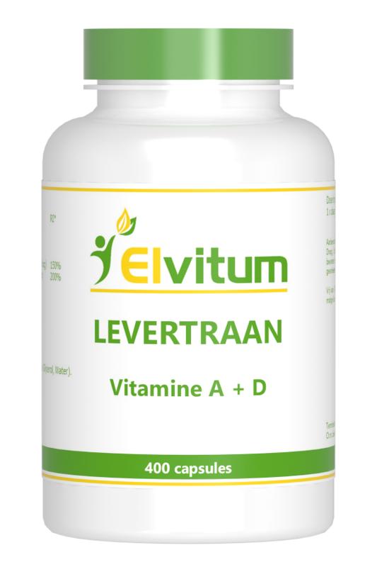 Elvitum Levertraan A D3 400.00 Capsules