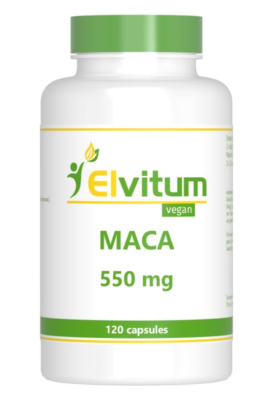 Elvitum Maca 120.00 Vegetarische capsules