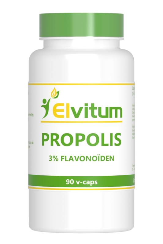 Elvitum Propolis 3% flavonoiden 90.00 Vegetarische capsules