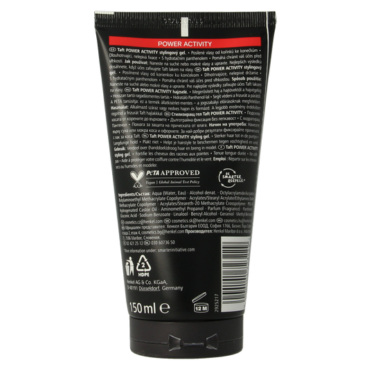 Taft Power active gel 150.00 Milliliter