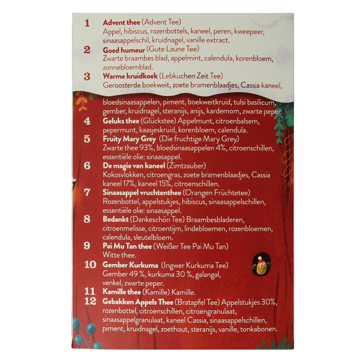 Sonnentor Advent kalender thee bio 24.00 Stuks