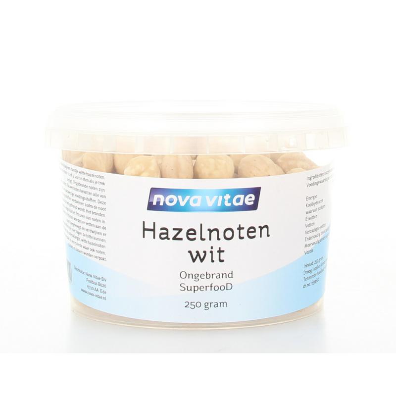 Nova Vitae Hazelnoten wit ongebrand raw 250.00 Gram