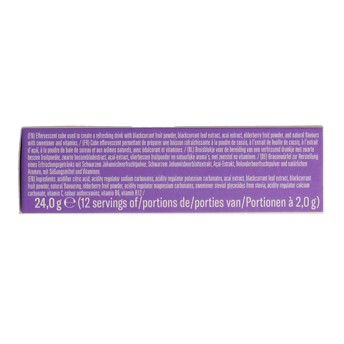 Waterdrop Microdrink boost blackcurrant bruistabletten 12.00 Stuks