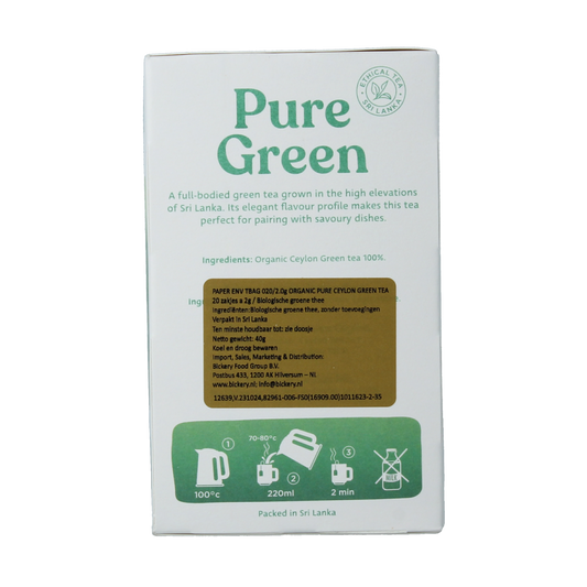Dilmah Pure ceylon green tea bio 20.00 Zakjes